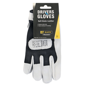 Beeswift Drivers Gloves Soft Grain Leather Black XL 782166 F