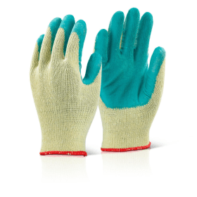 Beeswift Economy Grip Gloves Green Medium 10 Pack 782878 F