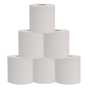 Beeswift Embossed Centrefeed 2ply White 150m 6 Pack 784363 F