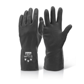 Beeswift Household Heavy Weight Gloves Black Small HWCGBLS 852971 F