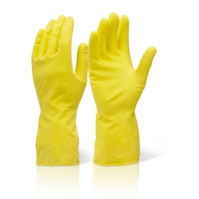 Beeswift Household Medium Weight Gloves Yellow Medium HHMWM 510655 F