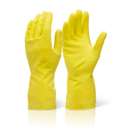 Beeswift Household Medium Weight Gloves Yellow XL HHMWXL 512022 F