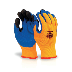 Beeswift Latex Thermo Star Fully Dipped Gloves Orange 11 509969 F