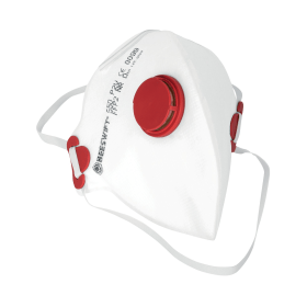 Beeswift P2 Face Mask with Valve Fold Flat White 20 Pack 764775 F