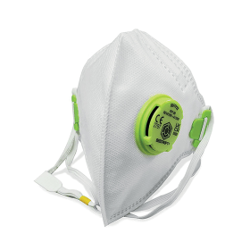 Beeswift P2 Face Mask with Valve Fold Flat White 837969 F