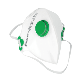 Beeswift P3 Face Mask with Valve Fold Flat White 20 Pack 611920 F