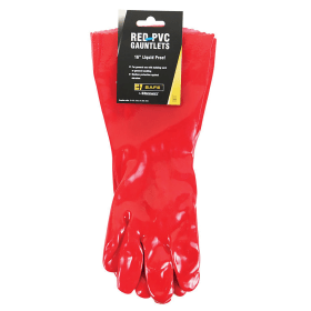 Beeswift PVC Gauntlets 16 Inch Red 782175 F