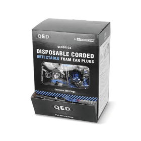 Beeswift QED Corded Detectable Earplugs Blue 200 Pack BSW32214 F