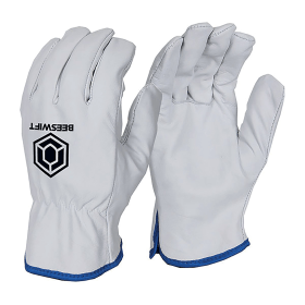 Beeswift Unlined Drivers Gloves Grey Medium 10 Pack 838049 F
