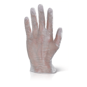 Beeswift Vinyl Examination Gloves Clear Large 1000 Pack VDGL 784531 F