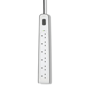 Belkin Surge Protector Extension Lead 6 Sockets 2m White 506621 F