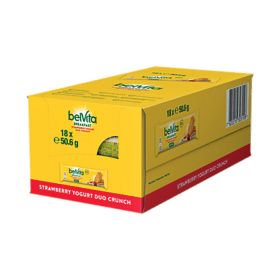 Belvita Breakfast Strawberry and Yogurt Duo Crunch Bars 50.6g 18 Pack 830435 F