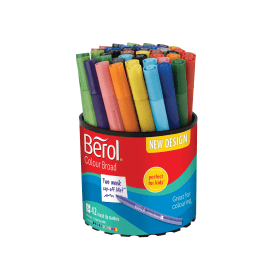 Berol Colour Broad Pen Water Based Ink 1.7mm Assorted 42 Pack 118725 F