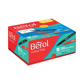 Berol Colour Fine Class 0.6mm Assorted 288 Pack 391621 F