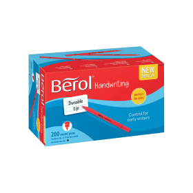 Berol Handwriting Pen 0.7mm Blue 200 Pack 593278 F