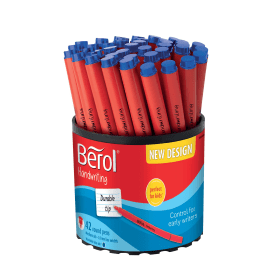 Berol Handwriting Pen 0.7mm Blue 42 Pack 391612 F