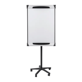 Bi Office A1 Mobile Magnetic Flipchart Easel 700x1000mm Black EA48061823 412466 F