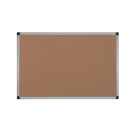 Bi Office Aluminium Frame Cork Noticeboard 900mm x 600mm 115164 F