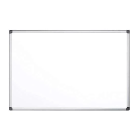 Bi Office Aluminium Frame Magnetic Whiteboard 600mm x 450mm 121075 F