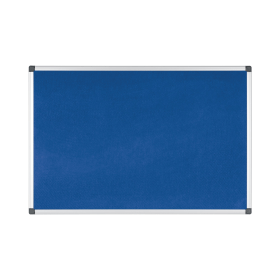 Bi Office Aluminium Trim Blue Felt Notice Board 1800x1200mm 184468 F