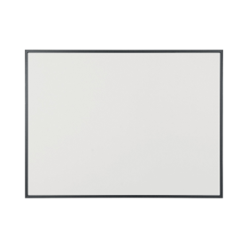 Bi Office Basic Drywipe Whiteboard Black Frame 1200mm x 900mm 753111 F