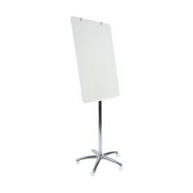 Bi Office Business A1 Glass Mobile Easel Non Magnetic 70x100cm GEA4850126 463542 F