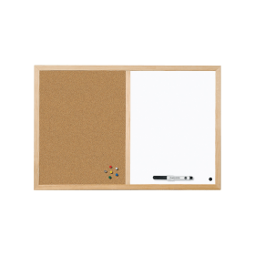 Bi Office Cork and Drywipe Combination Board 900mm x 600mm 176336 F