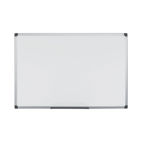 Bi Office Drywipe Board Non Magnetic Aluminium Finish 1800mm x 1200mm 184082 F