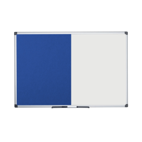 Bi Office Drywipe and Felt Combination Board 1200mm x 900mm 463532 F