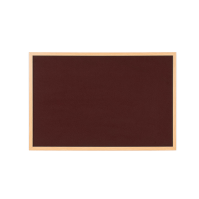 Bi Office Earth Executive Felt Noticeboard 900mm x 600mm Burgundy Oak MDF Frame 753150 F