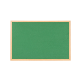 Bi Office Earth Executive Felt Noticeboard 900mm x 600mm Green Oak MDF Frame 470029 F