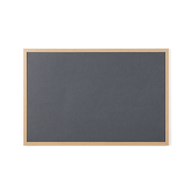 Bi Office Earth Executive Felt Noticeboard 900mm x 600mm Grey Oak MDF Frame 470028 F