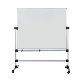 Bi Office Earth Mobile Revolving Whiteboard Non Magnetic 1500mm x 1200mm 470128 F