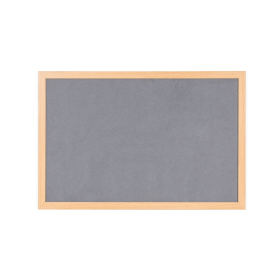 Bi Office Earth Prime Felt Noticeboard 1200mm x 900mm Grey Oak MDF Frame 753086 F