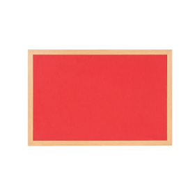 Bi Office Earth Prime Felt Noticeboard 1800mm x 1200mm Red Oak MDF Frame 470100 F