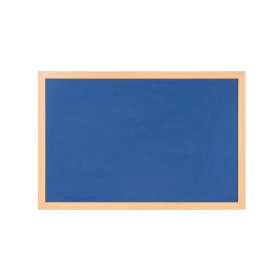 Bi Office Earth Prime Felt Noticeboard 2400mm x 1200mm Blue Oak MDF Frame 470101 F