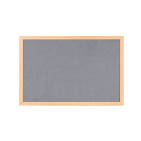 Bi Office Earth Prime Felt Noticeboard 2400mm x 1200mm Grey Oak MDF Frame 753087 F