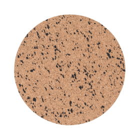 Bi Office Eco Frameless Round Board Double Sided Cork Black Eva 300mm 896596 F