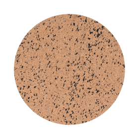Bi Office Eco Frameless Round Board Double Sided Cork Black Eva 450mm 896597 F