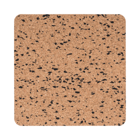 Bi Office Eco Frameless Square Board Double Sided Cork Black Eva 300mm x 300mm 896598 F