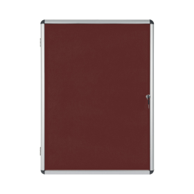 Bi Office Enclore Display Case Blue Felt Acrylic Aluminium Frame 4 x A4 610833 F