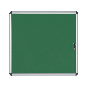 Bi Office Enclore Display Case Burgundy Felt Acrylic Aluminium Frame 40 x A4 543948 F