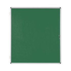 Bi Office Enclore Display Case Burgundy Felt Acrylic Aluminium Frame 9 x A4 470138 F
