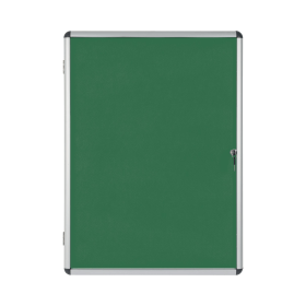 Bi Office Enclore Display Case Green Felt Acrylic Aluminium Frame 32 x A4 470134 F