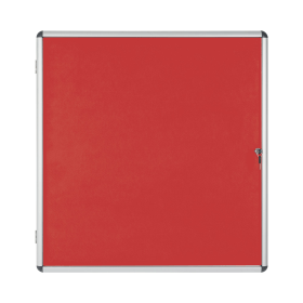 Bi Office Enclore Display Case Grey Felt Acrylic Aluminium Frame 32 x A4 543950 F