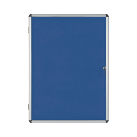 Bi Office Enclore Display Case Red Felt Acrylic Aluminium Frame 40 x A4 145773 F