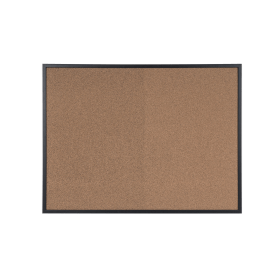 Bi Office Essentials Techcork Noticeboard Black Frame 1200mm x 900mm 753139 F