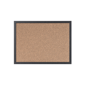 Bi Office Essentials Techcork Noticeboard Black Frame 600mmx 450mm 753138 F