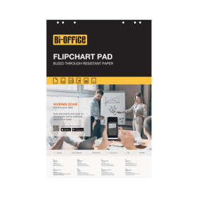 Bi Office Flipchart Pad Gridded 30 sheets 70gsm Paper A1 5 Pack FL0129407 753123 F