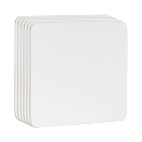 Bi Office Frameless A4 Whiteboard Non Magnetic Double Plain Grided 6 Pack 467355 F